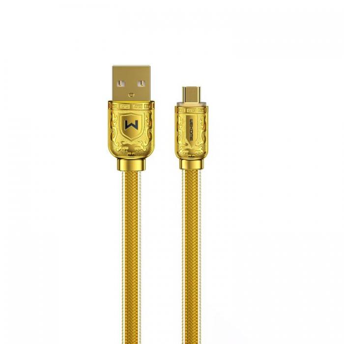 UTGATT1 - WK Design USB Till Micro USB Kabel 1m - Guld