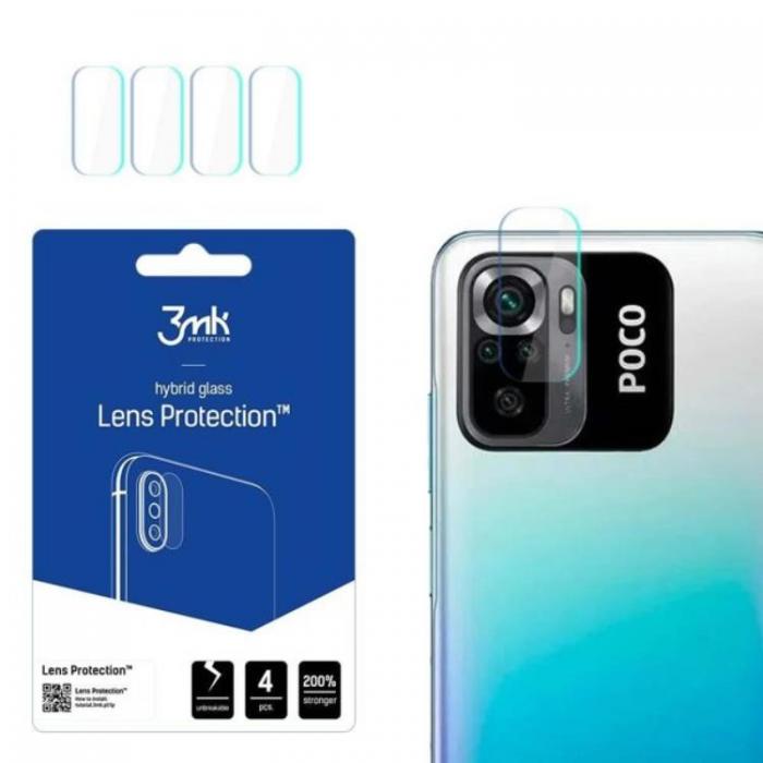 3MK - 3MK Xiaomi Poco M5s Kameralinsskydd i Hrdat Glas