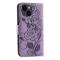 A-One Brand - iPhone 14 Plus Plnboksfodral Imprinted Roses - Lila