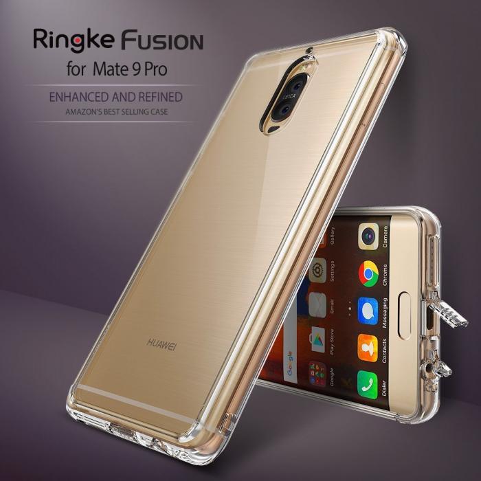 UTGATT5 - Ringke Fusion Shock Absorption Skal till Huawei Mate 9 Pro - Rose Gold