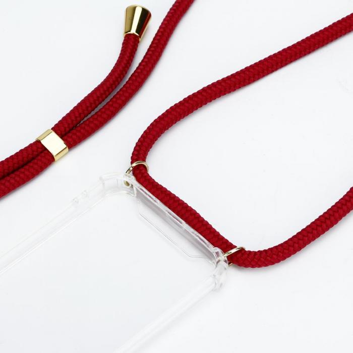 CoveredGear-Necklace - Boom Galaxy A20e mobilhalsband skal - Maroon Cord
