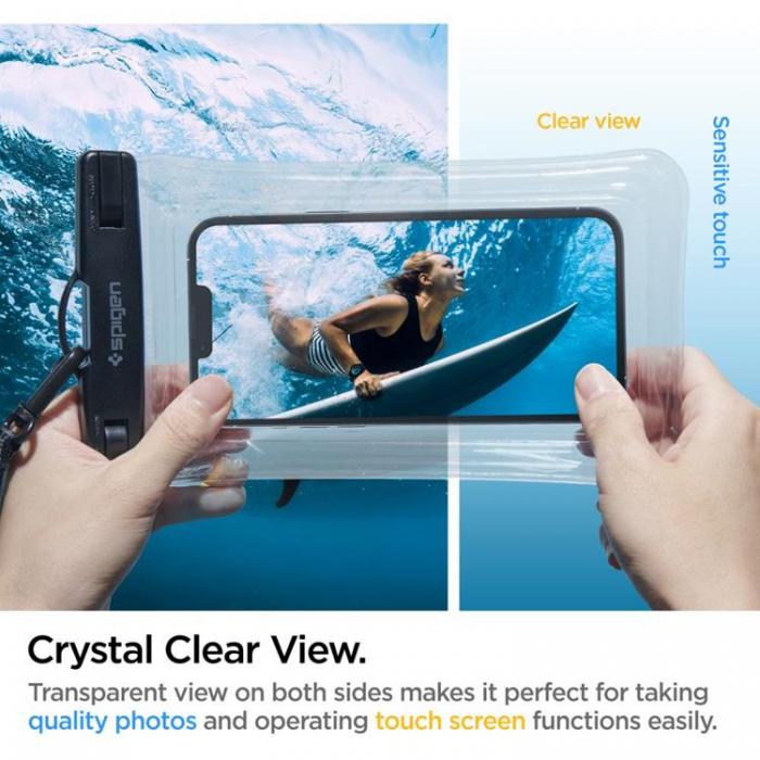 Spigen - Spigen Universala Vattentt Mobilvskor A610 - Crystal Clear