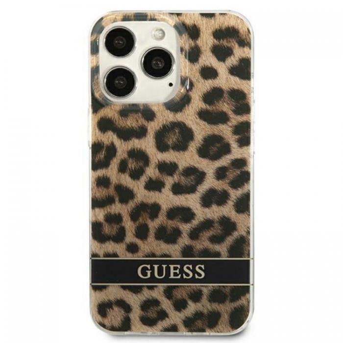 Guess - Guess iPhone 13 Pro Mobilskal Leopard - Brun