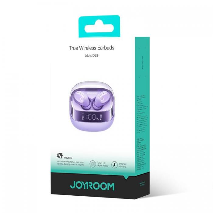 Joyroom - Joyroom Trdlsa In-Ear Hrlurar (JR-DB2) Jdots Series - Lila