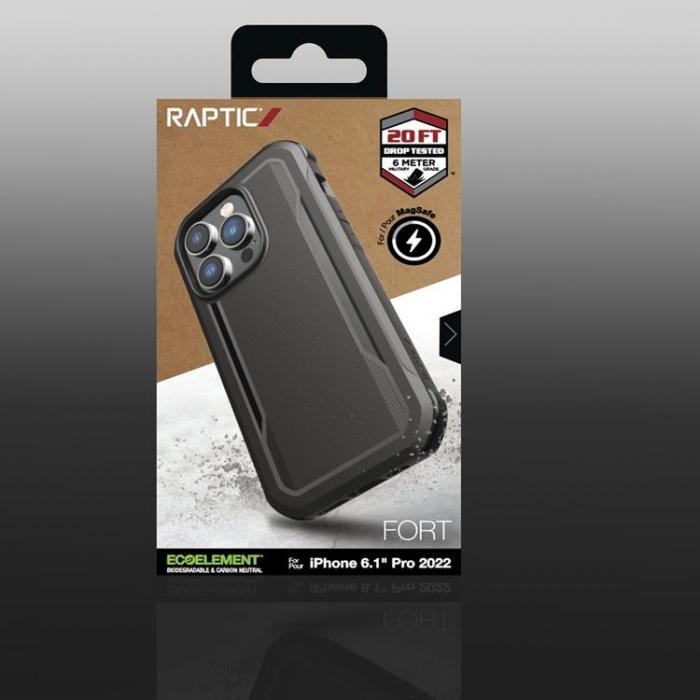 Raptic - Raptic iPhone 14 Pro Skal Magsafe Fort Armored - Svart