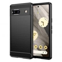 A-One Brand - Google Pixel 7a Mobilskal Carbon Silikon - Svart