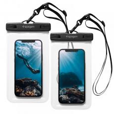 Spigen - Spigen 2-Pack Universala Vattentät Mobilväskor A601 - Crystal Clear