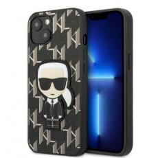 KARL LAGERFELD - Karl Lagerfeld iPhone 13 Skal Monogram Ikonik Patch - Svart