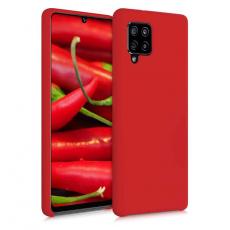 OEM - Silicone Soft Flexible Skal Galaxy A42 - Röd