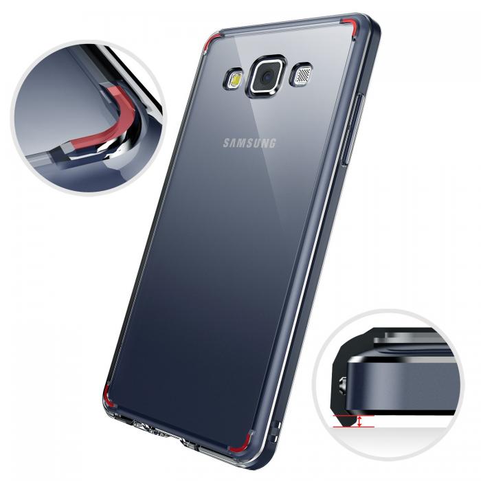 UTGATT5 - Ringke Fusion Skal till Samsung Galaxy A7 - Smoke Black
