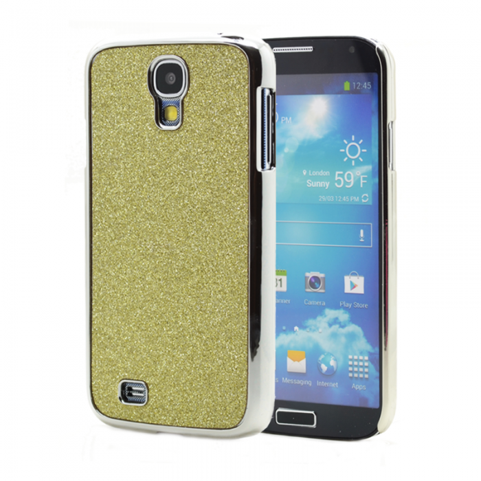 UTGATT4 - Sparkle Baksideskal till Samsung Galaxy S4 i9500 - (Gul)