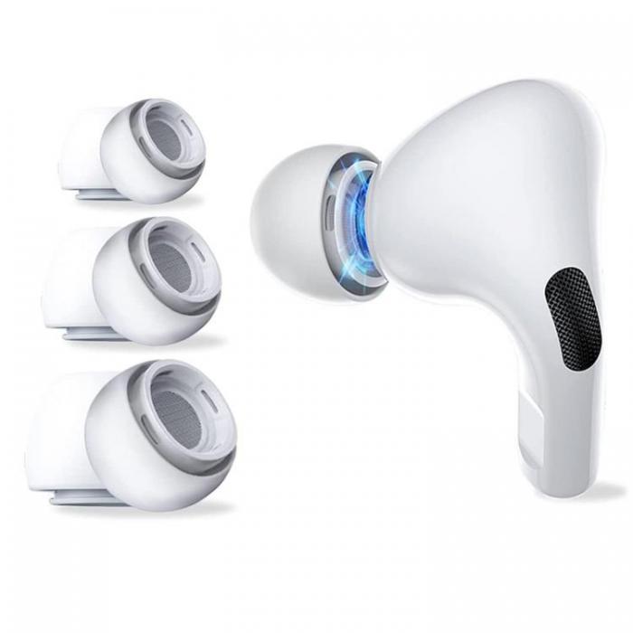 Tech-Protect - 3-Pack rontips Apple Airpods Pro 1/2 - Vit