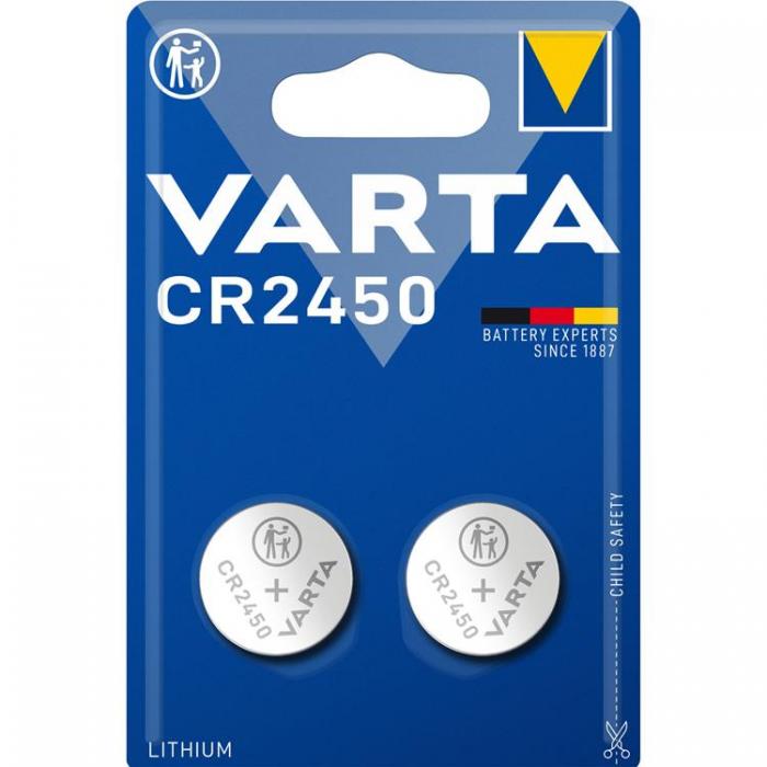 UTGATT1 - Varta 2-pack CR2450 Lithium Knappcellsbatteri 3V