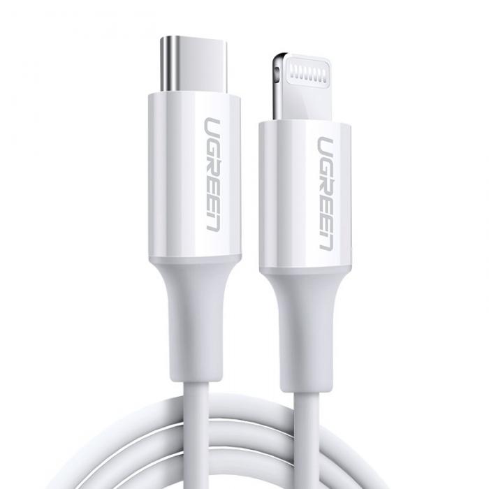 UTGATT4 - UGreen USB-C lightning MFI Kabel 1m 3A 18W Vit