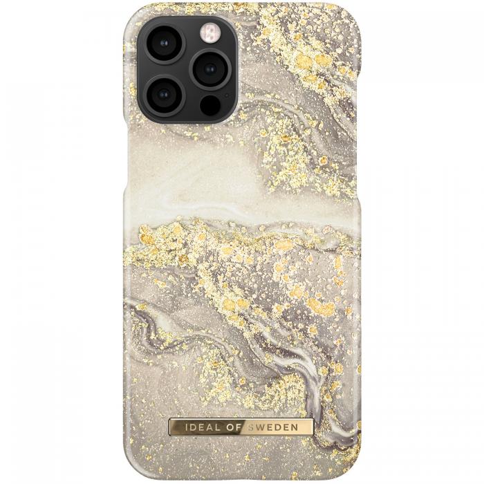 UTGATT4 - iDeal Fashion Skal iPhone 12 & 12 Pro - Sparkle Greige Marble