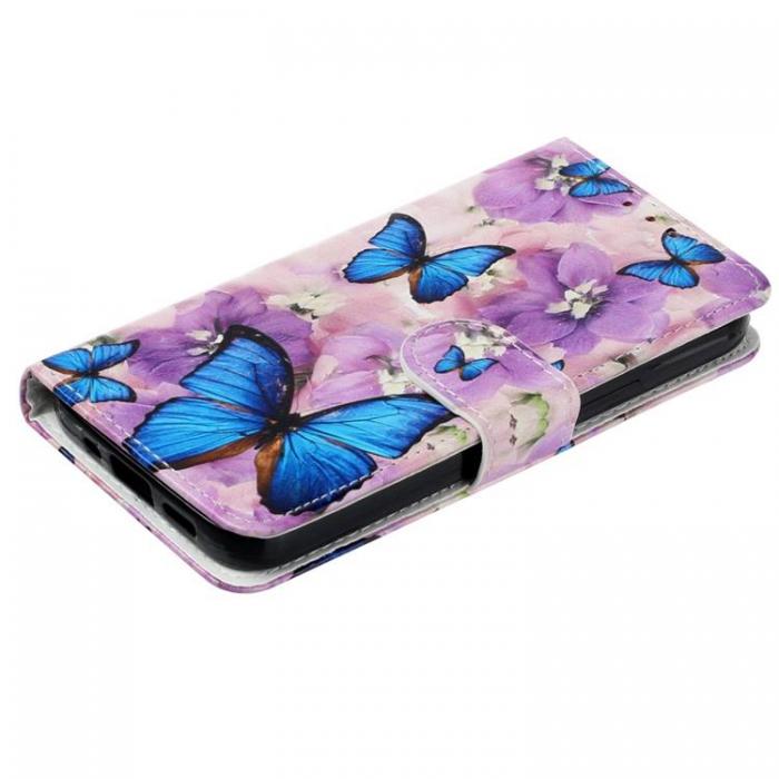 A-One Brand - iPhone 14 Pro Plnboksfodral Folio Flip - Bl Butterfly
