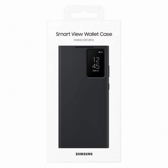 OEM - Samsung Galaxy S23 Ultra Plnboksfodral Smart View - Svart