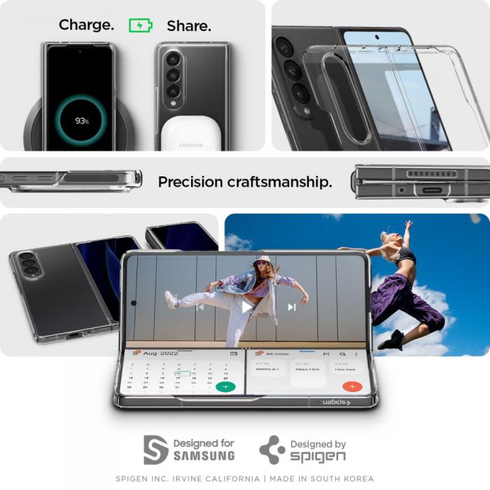 UTGATT1 - Spigen Galaxy Z Fold 4 Skal Airskin - Transparent