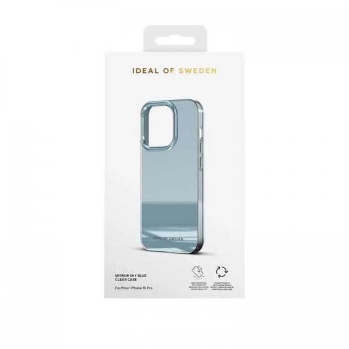 iDeal of Sweden - iDeal of Sweden iPhone 15 Pro Mobilskal Clear - Mirror Himmelsbl
