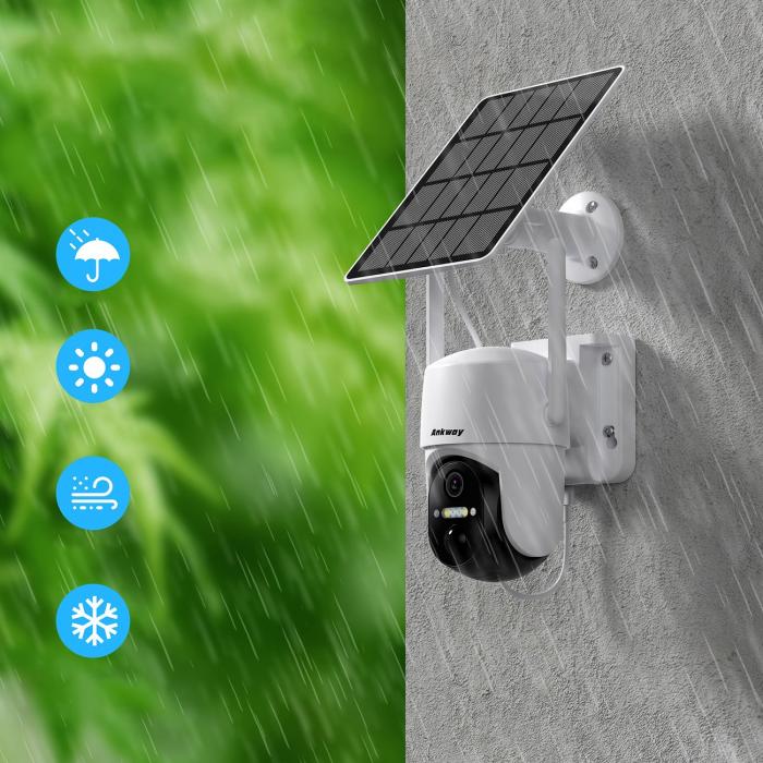 Choetech - Choetech WiFi-kamera med Android/iOS control app + 5W solar panel