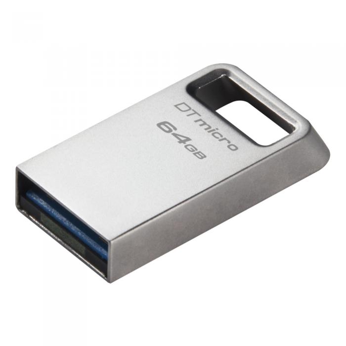 Kingston - Kingston Pendrive 64GB USB 3.0 DT Micro G2 Metall Silver