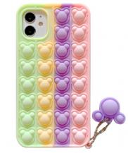 Fidget Toys - Panda Pop it Fidget Multicolor Skal till iPhone 7/8/SE 2020 - Lila