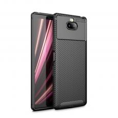 A-One Brand - Full Carbon Mobilskal till Sony Xperia 10 - Svart