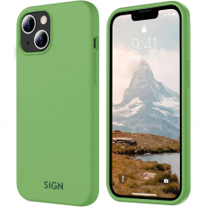 SiGN - SiGN iPhone 15 Mobilskal Liquid Silikon - Grön