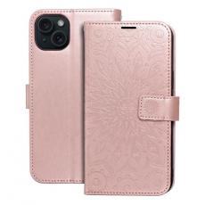 A-One Brand - iPhone 15 Plus Plånboksfodral Mezzo Mandala - Rose Guld