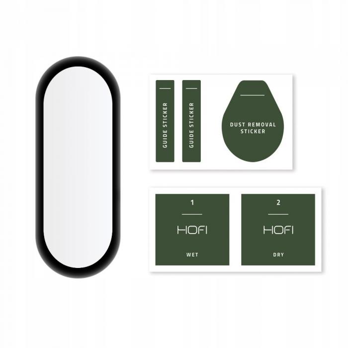 Hofi - Hofi Hybrid Hrdat Glas Skrmskydd Xiaomi Mi Smart Band 6/6 Nfc - Svart