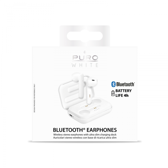 UTGATT5 - Puro  TW Stereo Bluetooth Earphones 5.0 - Vit