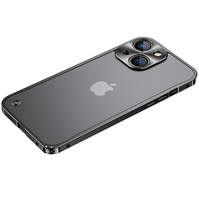 A-One Brand - iPhone 14 Skal Metall Slim - Svart