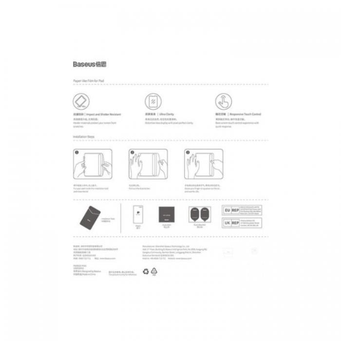 BASEUS - Baseus iPad Pro 12.9 Hrdat Glas Skrmskydd - Transparent