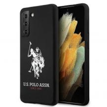 U.S. Polo Assn. - US Polo Silicone Logo Skal Galaxy S21 - Svart