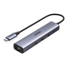 Ugreen - Ugreen Multifunktionell HUB 3 x USB Till USB-C - Grå