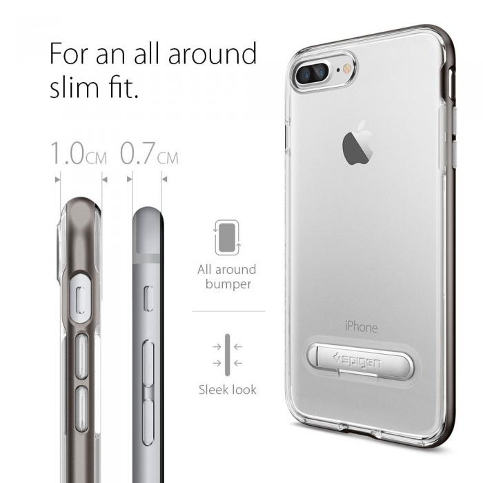 UTGATT5 - SPIGEN Crystal Hybrid Skal till iPhone 7 Plus - Rose Gold