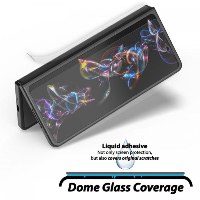 Whitestone - Whitestone 2-Pack Galaxy Z Fold 4 Hrdat Glas Skrmskydd Dome