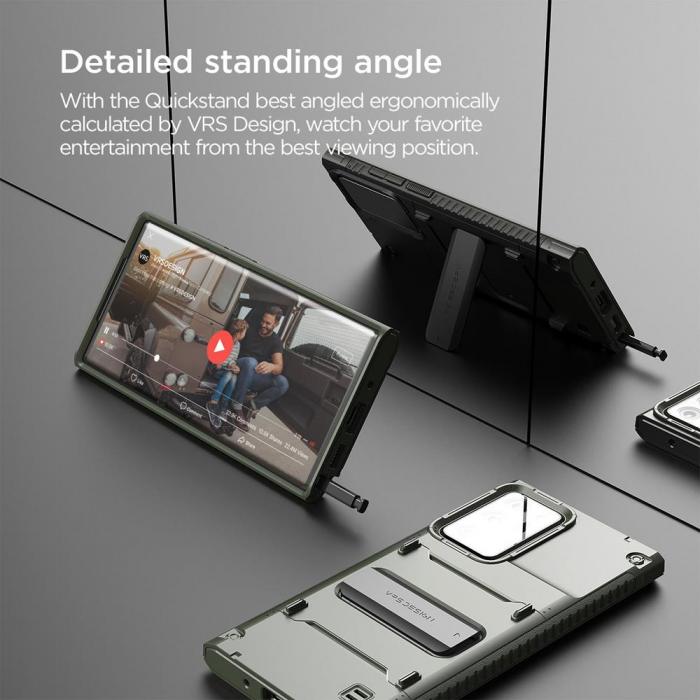 UTGATT4 - VRS DESIGN | Damda QuickStand Skal Galaxy Note 20 Ultra - Grn