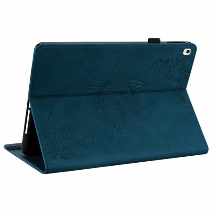 A-One Brand - iPad 10.2 (2019/2020/2021) Fodral Imprinted Butterfly - Bl