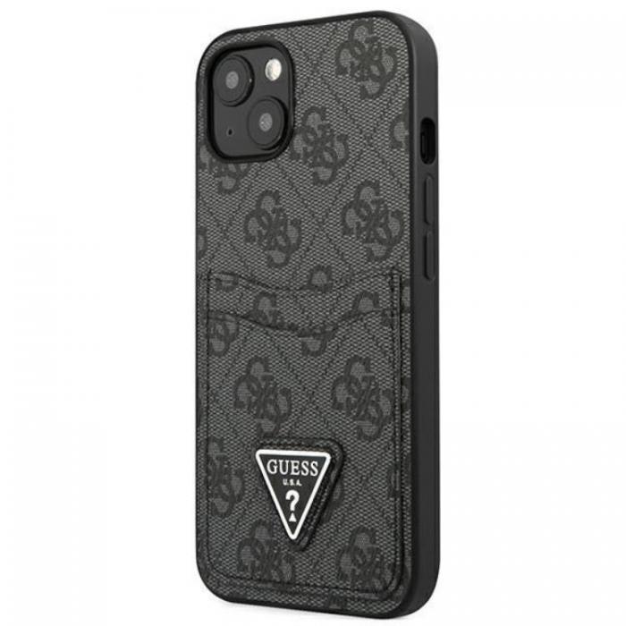 Guess - Guess iPhone 13 mini Skal Korthllare 4G Triangle Logo - Svart