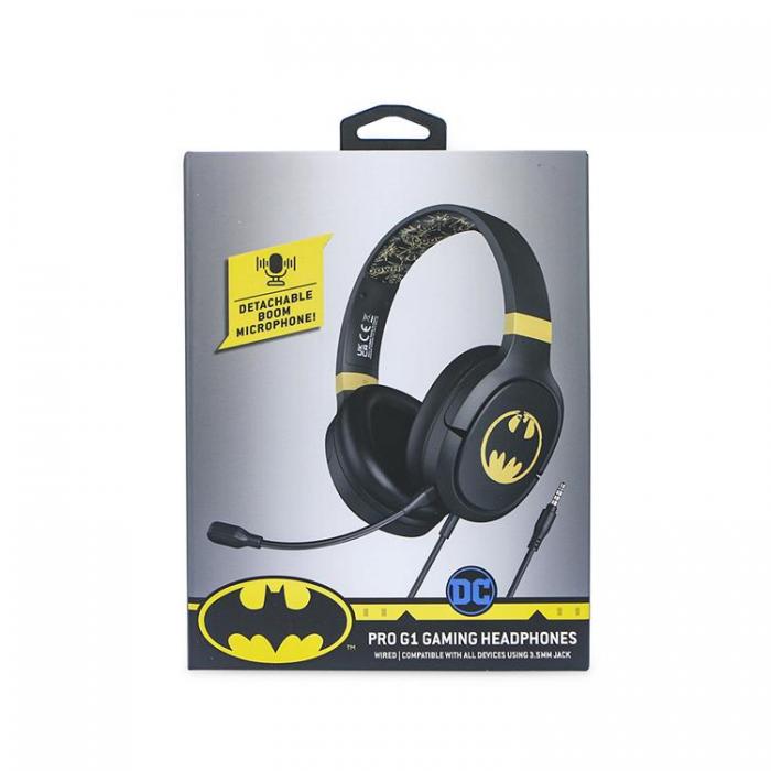 UTGATT1 - BATMAN Gaming-Headset, Over Ear, Bom-mikrofon - Svart