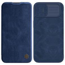 Nillkin - Nillkin iPhone 14 Plus Plånboksfodral Qin Pro Läder - Blå