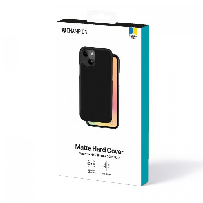 UTGATT1 - Champion Matte Hard Cover till iPhone 13 Mini - Svart