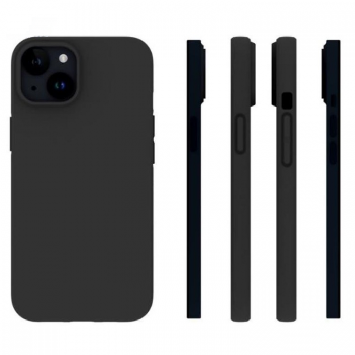 A-One Brand - iPhone 15 Plus Mobilskal Shockproof Thin TPU - Svart