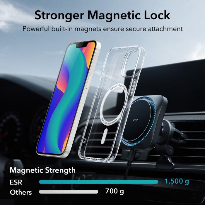 ESR - ESR iPhone 14 Pro Magsafe Skal Ch Halolock - Clear