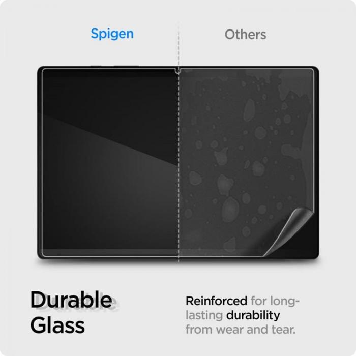 UTGATT1 - Spigen Slim Hrdat glas Galaxy Tab A8 10.5 - Transparent