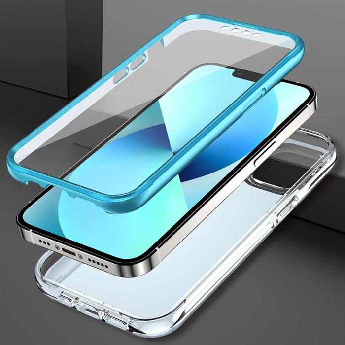 OEM - Marble Grid 360 Skal iPhone 13 - Bl