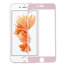 A-One Brand - Härdat Glas Skärmskydd med rosa kanter till iPhone 6 / 6S Plus - Rosa
