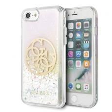 Guess - GUESS Skal iPhone 7/8/SE 2020 Liquid Glitter Circle - Transparent