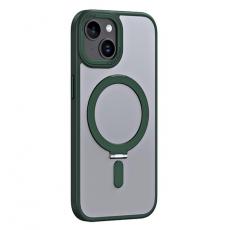 A-One Brand - iPhone 15 Plus Mobilskal Magsafe Kickstand - Grön